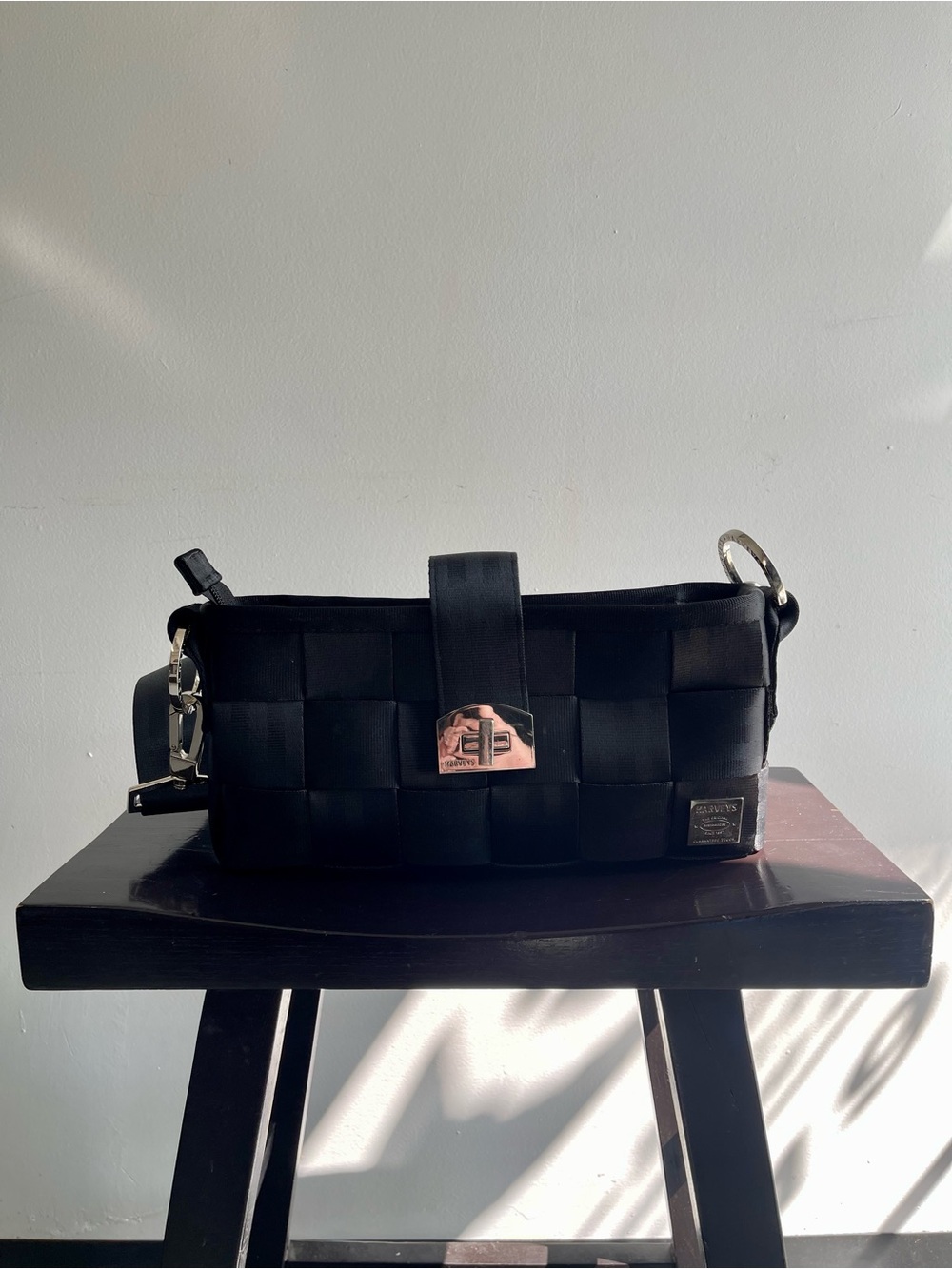 Vintage Harveys Original Seatbelt Woven One Strap Bag